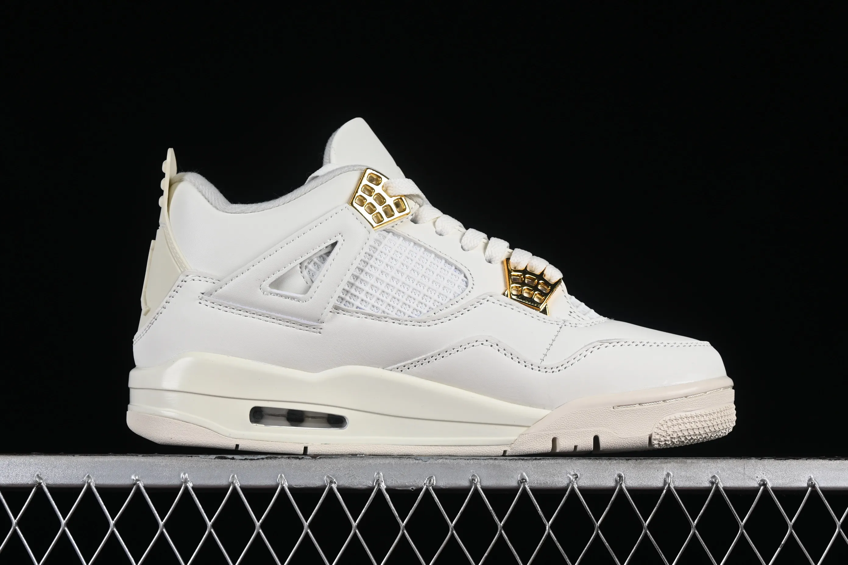 All categories Air Jordan Jordan series basketball shoes Air Jordan 4 Air Jordan 4 Retro "Metallic Gold" AJ4 Joe 4 meters white gold AQ9129-170